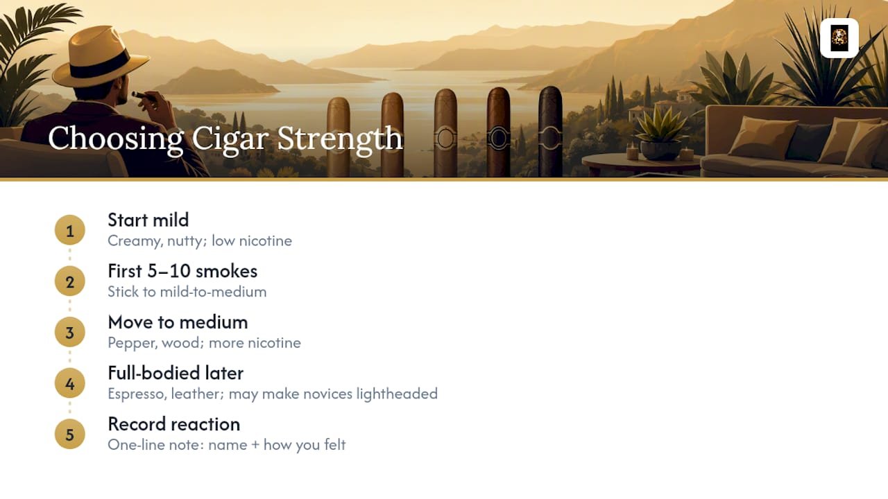 How Does Cigar Strength Work, and Which Level Should You Start With? — overview diagram