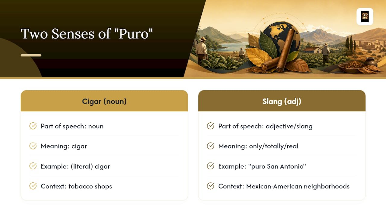 When "Puro" Isn't About Cigars at All — overview diagram