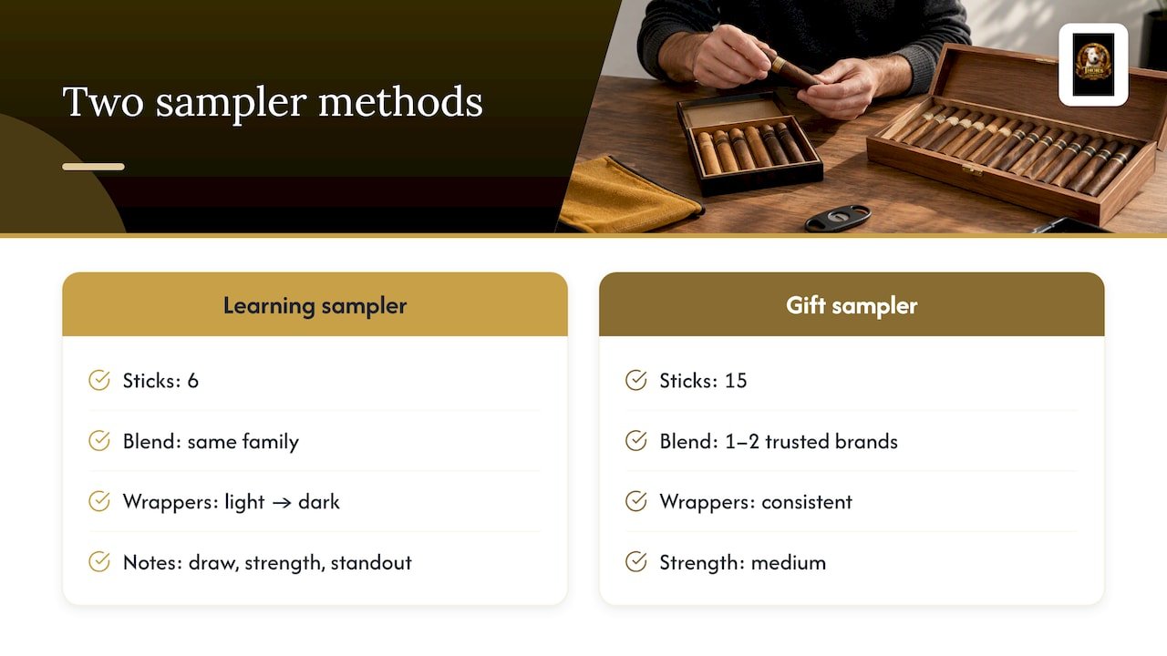 Two ways I build a sampler, and why they differ — overview diagram